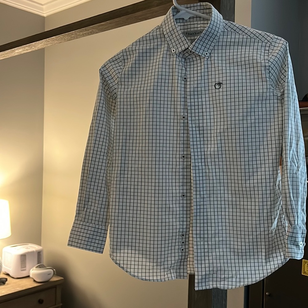 Boys Peach State Pride long sleeve button down